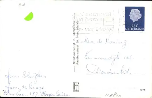 Ak Hoogerheide Nordbrabant, Dennenlaan