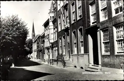 Ak Geertruidenberg Nordbrabant Niederlande, Markt