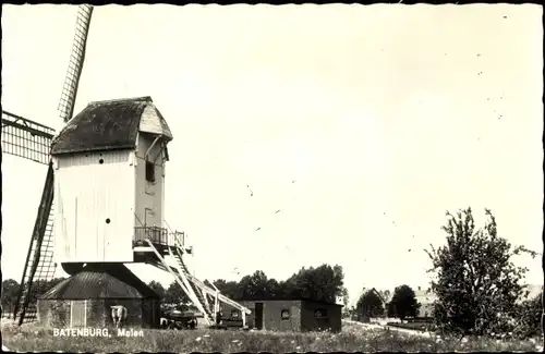 Ak Batenburg Wijchen Gelderland, Molen