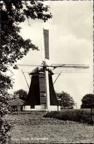 Ak Noord Sleen Coevorden Drenthe Niederlande, Korenmolen