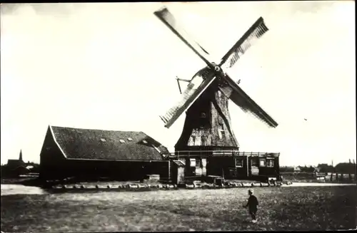 Ak Zaandijk Nordholland, Oliemolen Het Jonge Big