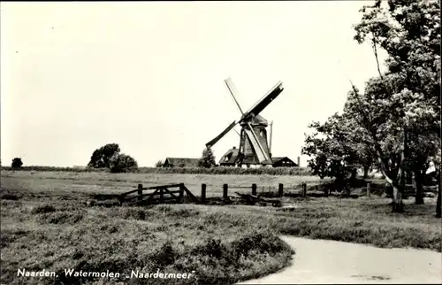 Ak Naarden Nordholland Niederlande, Watermolen Naardermeer