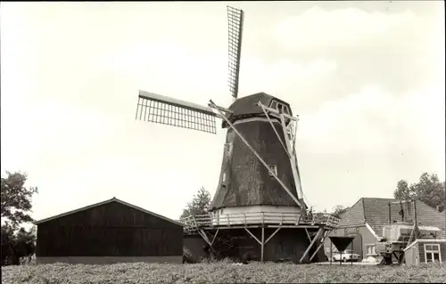 Ak Wachtum Coevorden Drenthe, korenmolen De Hoop