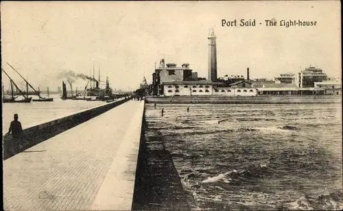 Ak Port Said Ägypten, Phare