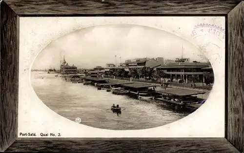 Passepartout Ak Port Said Ägypten, Quai No. 2