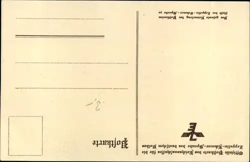 Ak Ferdinand Graf von Zeppelin, Portrait, Reichsausschuss Zeppelin Eckener Spende