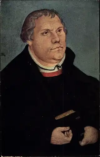 Künstler Ak Cranach, Lucas d. J., Reformator Martin Luther, Portrait