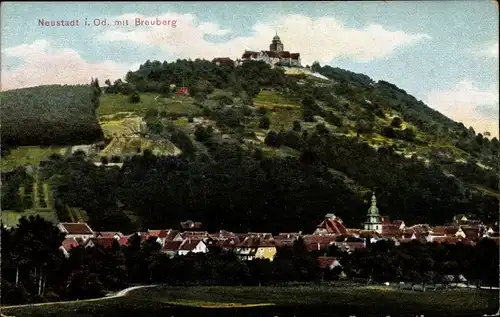 Ak Neustadt Breuberg im Odenwald, Panorama vom Ort