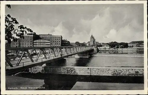 Ak Hameln an der Weser Niedersachsen, Neue Weserbrücke