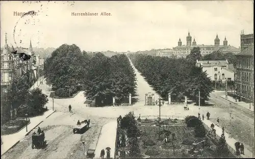 Ak Hannover in Niedersachsen, Herrenhäuser Allee