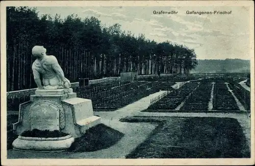 Ak Grafenwöhr in der Oberpfalz Bayern, Gefangenen-Friedhof