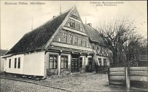 Ak Meldorf in Dithmarschen, Museum Dithm. Altertümer, Früheres Museumsgebäude-altes Pfarrhaus