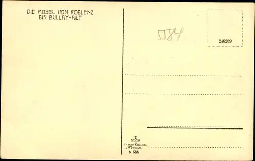 Ak Bullay an der Mosel, Alf, Moseltal