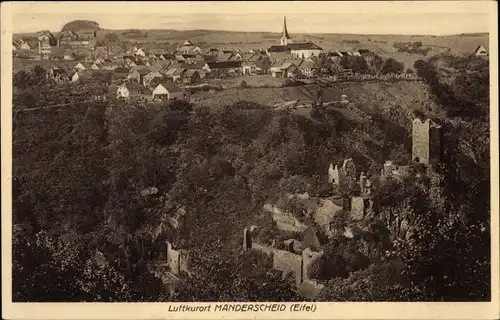 Ak Manderscheid in der Eifel, Ortsansicht