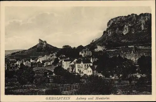 Ak Gerolstein in der Eifel, Auberg und Munterlei, Felsen