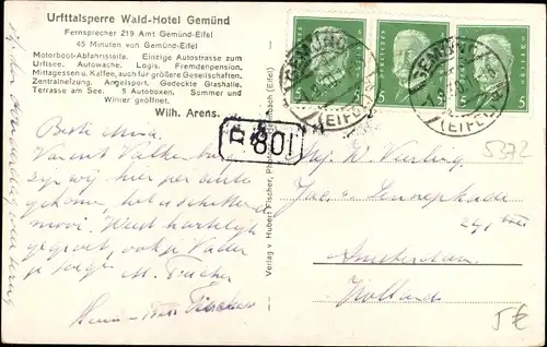 Ak Gemünd Schleiden in der Eifel, Waldhotel