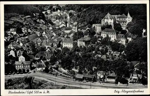 Ak Blankenheim i.d. Eifel, Fliegeraufnahme, Hotel zur Post