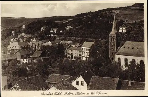 Ak Gemünd Schleiden in der Eifel, Ortspartie, Kirche