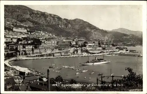 Ak Monte Carlo Monaco, La Condamine et le Port