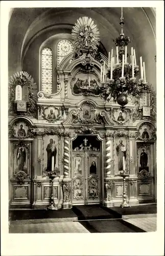 Ak Bad Ems an der Lahn, Russische Kirche, Innenansicht