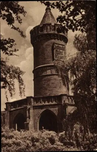 Ak Saarbrücken im Saarland, Winterbergdenkmal, Turm