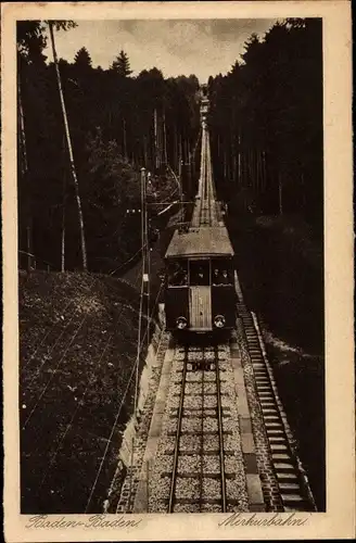 Ak Baden Baden am Schwarzwald, Merkurbahn