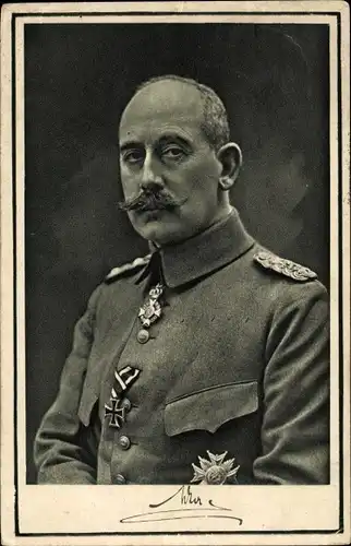 Ak Reichskanzler Max von Baden, Portrait, Orden, Eisernes Kreuz