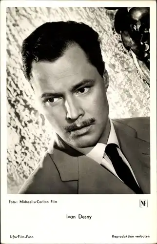 Ak Schauspieler Ivan Desny, Portrait
