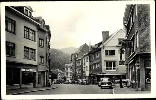 Ak Malmédy Wallonien Lüttich, Chemin, Rue, Geschäfte