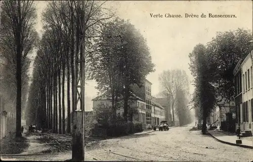 Ak Bon Secours Bonsecours Péruwelz Hennegau, Verte Chasse, Dreve de Bonsecours