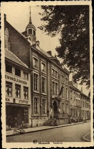 Ak Maaseik Maeseyck Flandern Limburg, Stadhuis