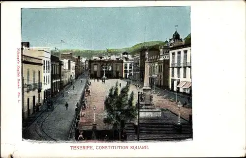 Ak Tenerife Teneriffa Kanarische Inseln Spanien, Constitution Square