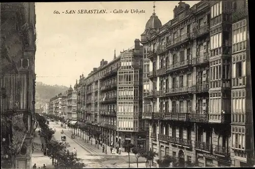 Ak Donostia San Sebastian Baskenland, Calle de Urbieta