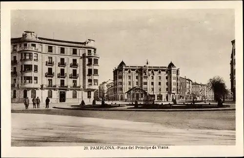 Ak Pamplona Navarra, Plaza del Principe de Viana