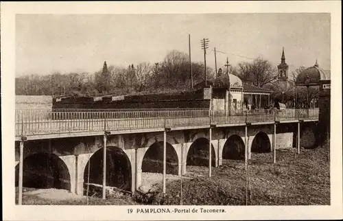 Ak Pamplona Navarra, Portal de Taconera