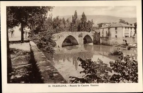 Ak Pamplona Navarra, Puente de Cuatro Vientos