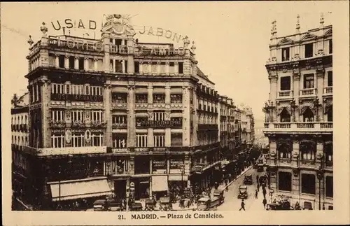 Ak Madrid Spanien, Plaza de Canalejas