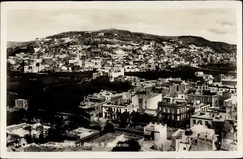 Ak Las Palmas de Gran Canaria Kanarische Inseln, Vista panorámica, Barrio S. Bernardo