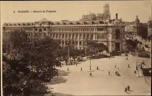 Ak Madrid Spanien, Banco de España