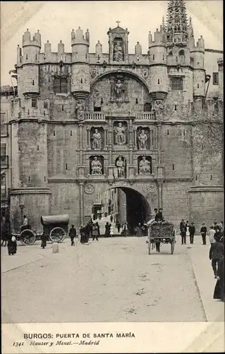 Ak Burgos Kastilien und León, Puerta de Santa María