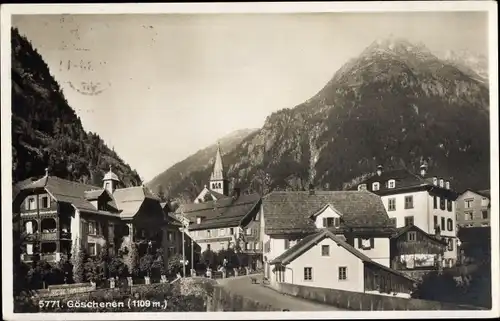 Ak Göschenen Kanton Uri, Teilansicht