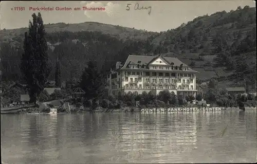 Ak Gunten am Thunersee Kanton Bern, Park-Hotel