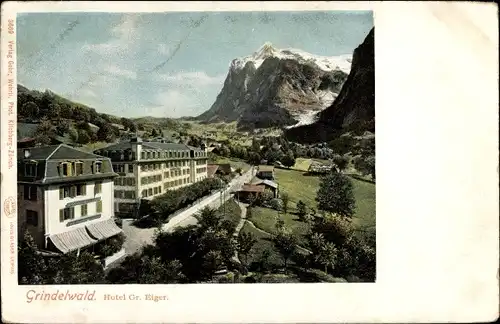 Ak Grindelwald Kanton Bern, Hotel Gr. Eiger
