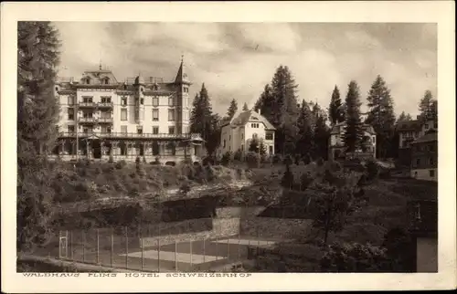 Ak Flims Kanton Graubünden Schweiz, Waldhaus, Hotel Schweizerhof