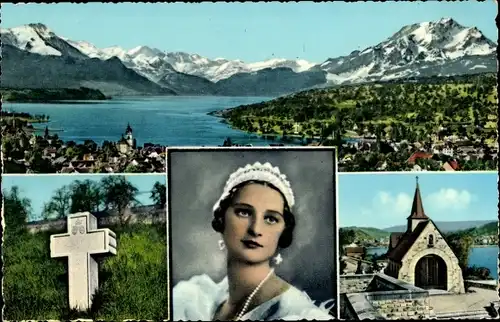 Ak Küssnacht Kt. Schwyz Schweiz, Königin Astrid von Belgien, Gedächtniskapelle