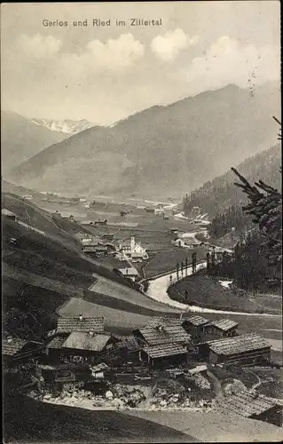 Ak Gerlos im Zillertal Tirol, Ried, Panorama