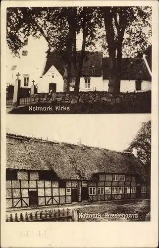 Ak Notmark Dänemark, Kirche, Proestegaard