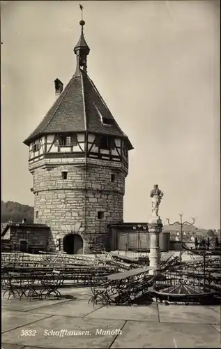 Ak Schaffhausen am Rhein Schweiz, Munoth