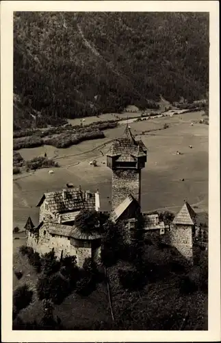 Ak Obervellach in Kärnten, Schloss Falkenstein, Tauernbahn