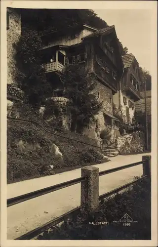 Ak Hallstatt im Salzkammergut Oberösterreich, Dorfstraße